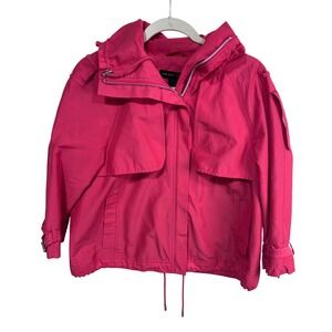 New York & Company Coral Salmon Utility Anorak Lightweight Jacket Women's Small